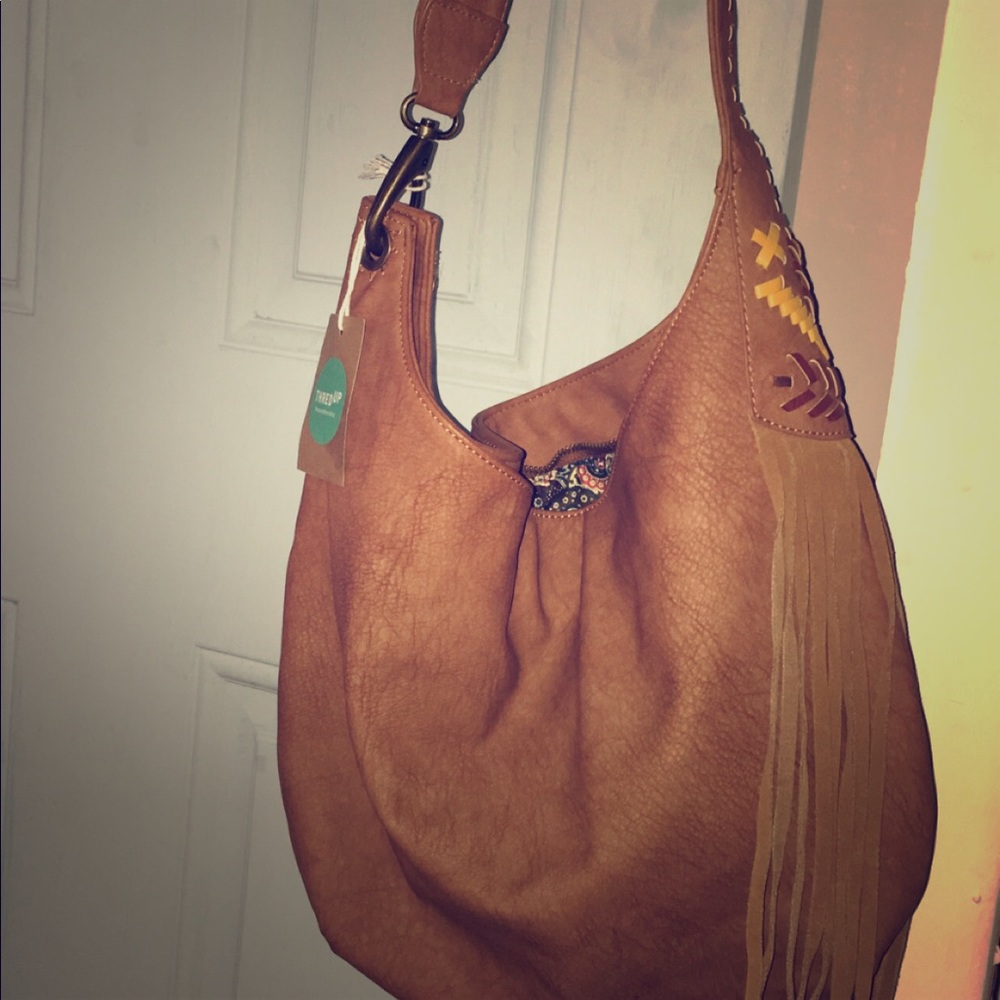 Steven by Steve Madden Leather Fringe Purse
